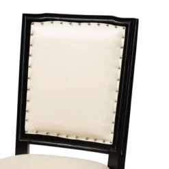 Set Of 2 Louane Faux Leather Upholstered And Wood Dining Chairs Beige/Black - Baxton Studio 11 Set Of 2 Louane Faux Leather Upholstered And Wood Dining Chairs Beige/Black - Baxton Studio -Outlet Baxton Studio Store GUEST 0109d985 7bdb 4474 964f 22e9122fbba2