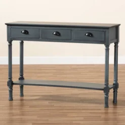 Garvey Wood 3 Drawer Entryway Console Table - Baxton Studio -Outlet Baxton Studio Store GUEST 02a3e423 96c2 4a61 a9d1 6ac5286e5327