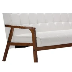 Mid-Century Masterpieces Sofa White - Baxton Studio -Outlet Baxton Studio Store GUEST 03c31f23 21f6 4eb2 a2cb 6225d2d1ccfa