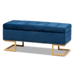 Ellery Velvet Fabric Upholstered Ottoman - Baxton Studio 18 Ellery Velvet Fabric Upholstered Ottoman - Baxton Studio -Outlet Baxton Studio Store GUEST 03fdad27 3049 4676 a5cf 6f9ad506d86c