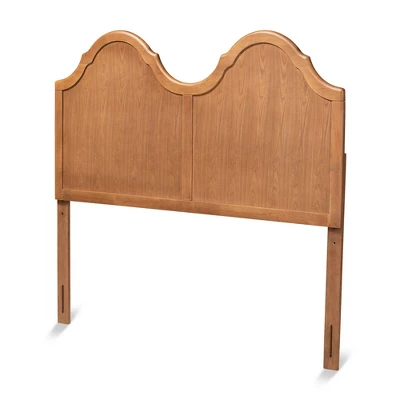 Tobin Vintage Wood Arched Headboard Walnut - Baxton Studio 5 Tobin Vintage Wood Arched Headboard Walnut - Baxton Studio - Image 5