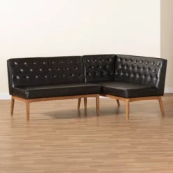 2pc Riordan Wood Dining Nook Banquette Set - Baxton Studio -Outlet Baxton Studio Store GUEST 04b5a592 5971 415e b692 d19cfe75f94b