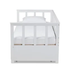 Twin To King Kendra Expandable Daybed With Storage Drawers White - Baxton Studio -Outlet Baxton Studio Store GUEST 06397290 17bb 4a2a b245 66f8b2883dfe