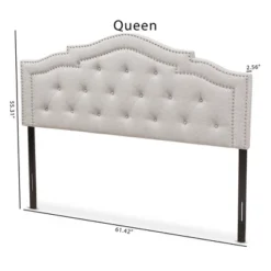 Queen Edith Modern And Contemporary Fabric Headboard Beige - Baxton Studio -Outlet Baxton Studio Store GUEST 063973f1 11ac 41e9 bc09 1328a255a6bb