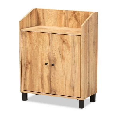 Rossin Wood 2 Door Entryway Shoe Cabinet - Baxton Studio 10 Rossin Wood 2 Door Entryway Shoe Cabinet - Baxton Studio - Image 10