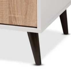 Bastien Light Oak 6 Shelf TV Stand For TVs Up To 60" White/Brown - Baxton Studio 14 Bastien Light Oak 6 Shelf TV Stand For TVs Up To 60" White/Brown - Baxton Studio -Outlet Baxton Studio Store GUEST 0715f0fb e0a2 44fd be0a 8d122b3e7d6a