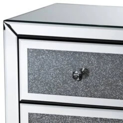 Talan 3 Drawers Mirrored Nightstand - Baxton Studio -Outlet Baxton Studio Store GUEST 075da80c 17cd 493b 8e10 e71b1a3a40a0