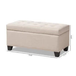 Michaela Modern And Contemporary Fabric Upholstered Storage Ottoman - Baxton Studio -Outlet Baxton Studio Store GUEST 079beaa2 d99f 4c0e b06a e8362eb7c6ef