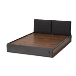 Queen Rikke Two-Tone Wood Platform Storage Bed With Upholstered Headboard Gray - Baxton Studio 16 Queen Rikke Two-Tone Wood Platform Storage Bed With Upholstered Headboard Gray - Baxton Studio -Outlet Baxton Studio Store GUEST 0949619d 0df9 4ad6 bc02 a515163a895c