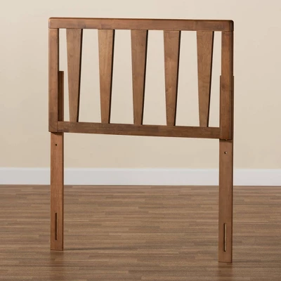 Duncan Wood Headboard Walnut - Baxton Studio 3 Duncan Wood Headboard Walnut - Baxton Studio - Image 3