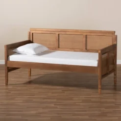 Twin Toveli Wood Daybed Ash Walnut - Baxton Studio -Outlet Baxton Studio Store GUEST 0a846a82 62eb 401b 9591 a7dc3ec64b14