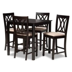 Reneau Espresso Wood Pub Set - Baxton Studio -Outlet Baxton Studio Store GUEST 0a8f5969 e468 49ab ace2 1f7fd1710b41