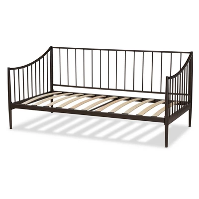 Full Rupert Vintage Industrial Metal Daybed Black - Baxton Studio 2 Full Rupert Vintage Industrial Metal Daybed Black - Baxton Studio - Image 2
