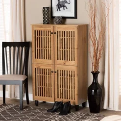 Fernanda Wood 4 Door Storage Cabinet Oak Brown/Black - Baxton Studio 12 Fernanda Wood 4 Door Storage Cabinet Oak Brown/Black - Baxton Studio -Outlet Baxton Studio Store GUEST 0b8e15ee 3856 4a9b ad37 f879ea2e19ee