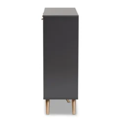 Kelson Wood 3 Door Cabinet Dark Gray/Gold - Baxton Studio 11 Kelson Wood 3 Door Cabinet Dark Gray/Gold - Baxton Studio -Outlet Baxton Studio Store GUEST 0c4a5810 0c35 48f7 9c52 9fdd6006120e