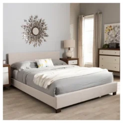 Elizabeth Modern And Contemporary Fabric Upholstered Panel - Stitched Platform Bed - Baxton Studio 11 Elizabeth Modern And Contemporary Fabric Upholstered Panel - Stitched Platform Bed - Baxton Studio -Outlet Baxton Studio Store GUEST 0cd40496 91f9 42dc 82a8 9c1ec383423d
