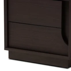 Larsine Finished 2 Drawer Nightstand Brown - Baxton Studio 14 Larsine Finished 2 Drawer Nightstand Brown - Baxton Studio -Outlet Baxton Studio Store GUEST 0d516159 5136 4f21 a738 2f171fd66701