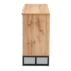 Reid Wood & Metal 3 Drawer Sideboard Buffet Oak/Black - Baxton Studio 11 Reid Wood & Metal 3 Drawer Sideboard Buffet Oak/Black - Baxton Studio -Outlet Baxton Studio Store GUEST 0e9effe5 c294 41bf 8121 e45bca6c46aa