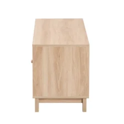 Elsbeth Wood And Natural Rattan 2 Door TV Stand For TVs Up To 40" Light Brown/Natural Brown - Baxton Studio -Outlet Baxton Studio Store GUEST 0f0a89d0 2e36 489a 89db bc874b80f643