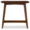 Sacramento Mid-century Modern Scandinavian Style Console Table - Dark Walnut - Baxton Studio