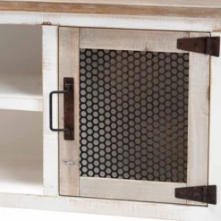 Deacon And Wood 2 Door Dining Room Buffet White/Brown - Baxton Studio -Outlet Baxton Studio Store GUEST 0feccf3d d533 4d6a 88fd 9d02263ffadb