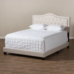 Emerson Modern And Contemporary Fabric Upholstered Bed - Baxton Studio -Outlet Baxton Studio Store GUEST 10a45b24 07e1 4a3a 978f 0eb046ae7e8f