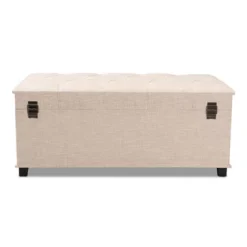 Kyra Fabric Upholstered Storage Trunk Ottoman - Baxton Studio -Outlet Baxton Studio Store GUEST 115da2f6 b8a3 4f81 8dc8 9b1382b8f087