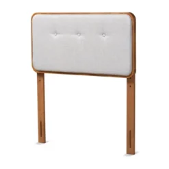 Twin Palina Upholstered And Wood Headboard - Baxton Studio -Outlet Baxton Studio Store GUEST 1213c149 a97b 4765 bf3d 858cd5610aa4