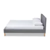 King Aneta Platform Bed Gray - Baxton Studio