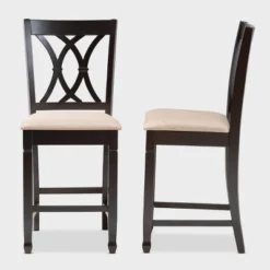 2pc Reneau Finished Wood Counter Height Pub Chairs - Baxton Studio 15 2pc Reneau Finished Wood Counter Height Pub Chairs - Baxton Studio -Outlet Baxton Studio Store GUEST 12af6a3d bad4 48cd baa8 21c78c040504