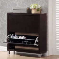 Simms Modern Shoe Cabinet - Baxton Studio