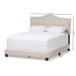 Emerson Modern And Contemporary Fabric Upholstered Bed - Baxton Studio -Outlet Baxton Studio Store GUEST 14decab4 2be8 4754 995d a1151477195a