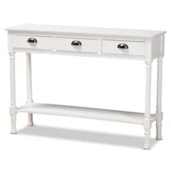 Garvey Wood 3 Drawer Entryway Console Table - Baxton Studio -Outlet Baxton Studio Store GUEST 16453017 8815 4738 8e6e 7e408c34764c