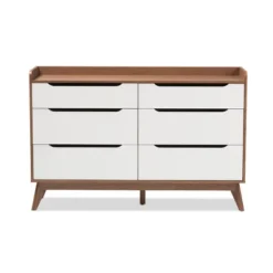 Brighton Mid-Century Modern Wood 6 Drawer Storage Dresser Brown - Baxton Studio -Outlet Baxton Studio Store GUEST 18077dbb 6898 4fb9 996d a25741dbf1a7