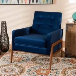 Perris Mid-Century Modern Velvet Fabric Upholstered Wood Lounge Chair - Baxton Studio 14 Perris Mid-Century Modern Velvet Fabric Upholstered Wood Lounge Chair - Baxton Studio -Outlet Baxton Studio Store GUEST 18fb4f3e f151 4edc 9aaa 729890e25537