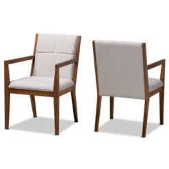 Set Of 2 Theresa Fabric Upholstered Wood Living Room Accent Chair - Baxton Studio -Outlet Baxton Studio Store GUEST 191561ac a13b 4ffb bab8 4b16f648c21f