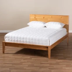 Marana Wood Platform Bed Brown - Baxton Studio -Outlet Baxton Studio Store GUEST 19453dc4 7efa 4e75 b707 0563236ad132