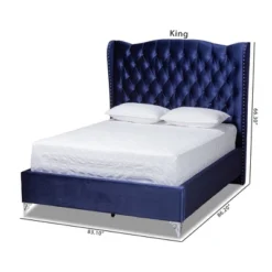 Hanne Bed Navy Blue - Baxton Studio 16 Hanne Bed Navy Blue - Baxton Studio -Outlet Baxton Studio Store GUEST 195c1b34 6f07 46b4 8b67 a6977e8ce7da