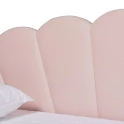 Queen Timila Velvet Fabric Upholstered Daybed Light Pink - Baxton Studio -Outlet Baxton Studio Store GUEST 19b49e95 f9d8 4106 85ea 4b850b700841