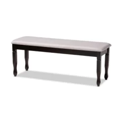 Corey Fabric Upholstered And Wood Dining Bench - Baxton Studio -Outlet Baxton Studio Store GUEST 19ddbb10 59e0 4137 88b5 1a9544389644