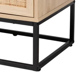Amelia Wood Rattan 5 Drawer Storage Cabinet Natural Brown/Black - Baxton Studio -Outlet Baxton Studio Store GUEST 1b8cb8ff 7e85 4dc7 b5f8 3bbc1bbebcbb