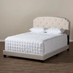 Lexi Modern And Contemporary Fabric Upholstered Bed - Baxton Studio -Outlet Baxton Studio Store GUEST 1d328126 6a42 4267 b106 933e62165e96