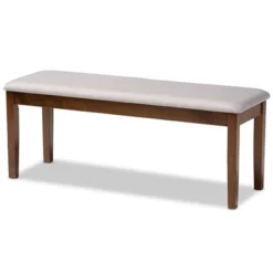 Teresa Fabric Upholstered And Wood Dining Bench - Baxton Studio -Outlet Baxton Studio Store GUEST 1e684b51 e874 4302 8f09 d5bd38f3820d