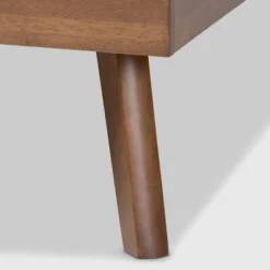 Alke Fabric Upholstered Walnut Finished Platform Bed - Baxton Studio 9 Alke Fabric Upholstered Walnut Finished Platform Bed - Baxton Studio -Outlet Baxton Studio Store GUEST 1e71ed93 b08e 4542 9749 7ba60f560efd