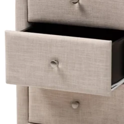Tessa 3 Drawer Nightstand - Baxton Studio -Outlet Baxton Studio Store GUEST 1e7bb388 b2d3 49ab b94a 6ac616d3af3a