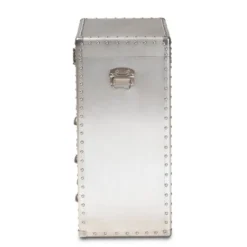 Serge Metal 3 Drawer Accent Storage Chest Silver - Baxton Studio -Outlet Baxton Studio Store GUEST 1ed3aca6 1e3d 4f57 97b5 e18f6265297d