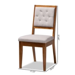 2pc Gideon Wood Dining Chair Set - Baxton Studio -Outlet Baxton Studio Store GUEST 20d4ed43 b476 4d3e bdd8 423ffa0681c8
