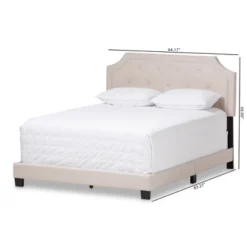 Willis Modern And Contemporary Fabric Upholstered Bed - Baxton Studio -Outlet Baxton Studio Store GUEST 21310d46 009d 4991 95bf 5ba848d62008