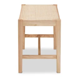 Danyl Wood Rattan Accent Bench Oak Brown - Baxton Studio -Outlet Baxton Studio Store GUEST 225460c7 e9c9 4f29 bfe8 53296c2c36c1