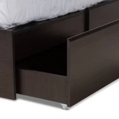 Queen 6 Drawer Blaine Wood Platform Storage Bed Dark Brown - Baxton Studio -Outlet Baxton Studio Store GUEST 2381bfe9 0b20 433f 85bd b0dede164587